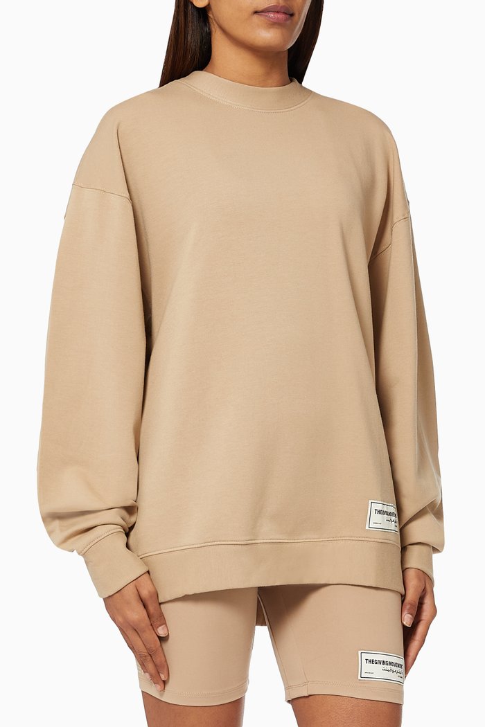 

Organic Bamboo Oversized Sweatshirt, Neutral