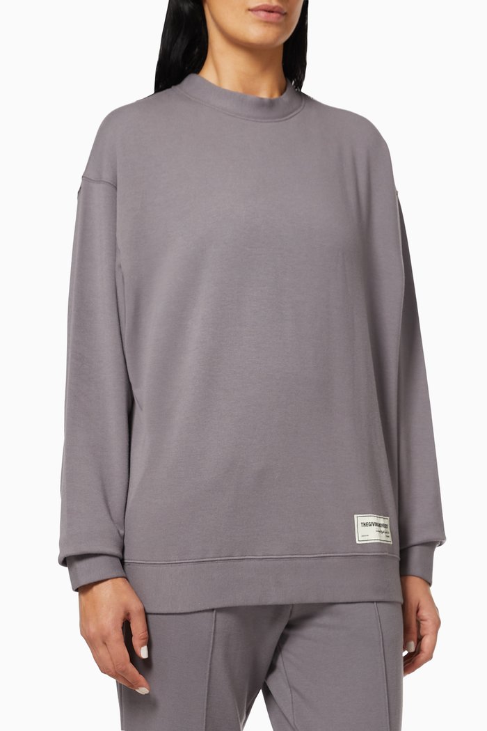 

Organic Bamboo Oversized Sweatshirt, Grey