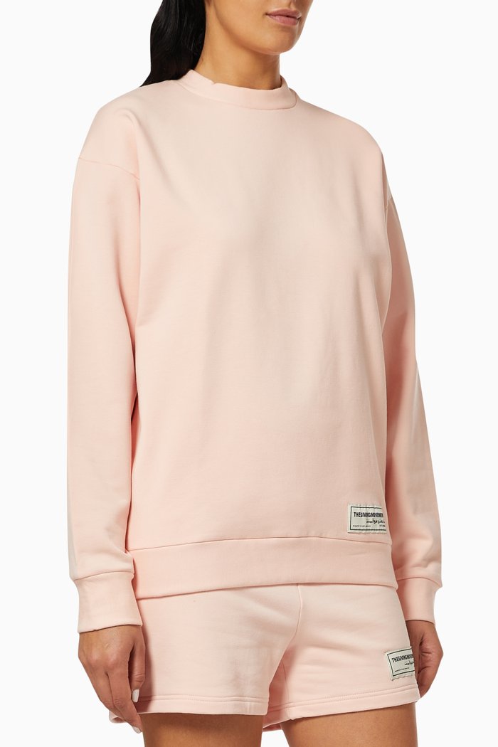 

Organic Bamboo Oversized Sweatshirt, Pink