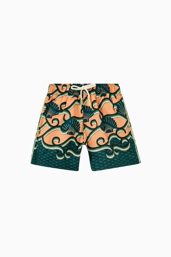 

Printed Swim Shorts in Recycled Polyester, Multicolour