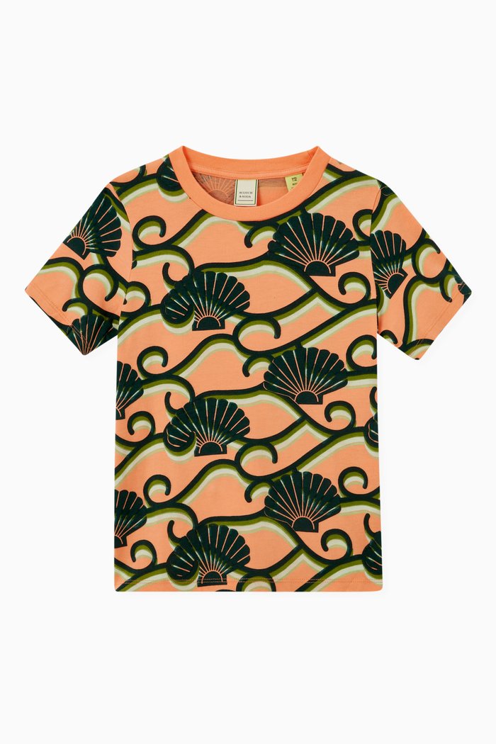 

Printed T-shirt in Organic Cotton, Multicolour