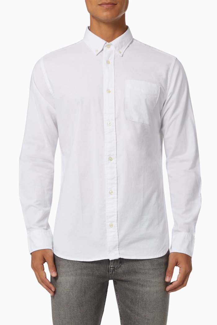 

Bluebrook Oxford Shirt in Cotton, White