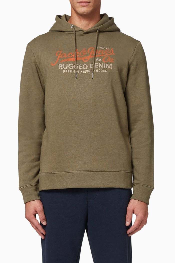 

Blubooster Sweat Hoodie in Cotton, Green
