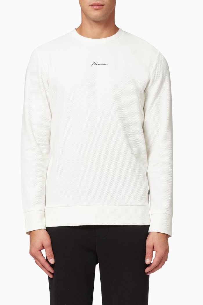 

Blafranco Sweatshirt in Cotton Mesh, Neutral