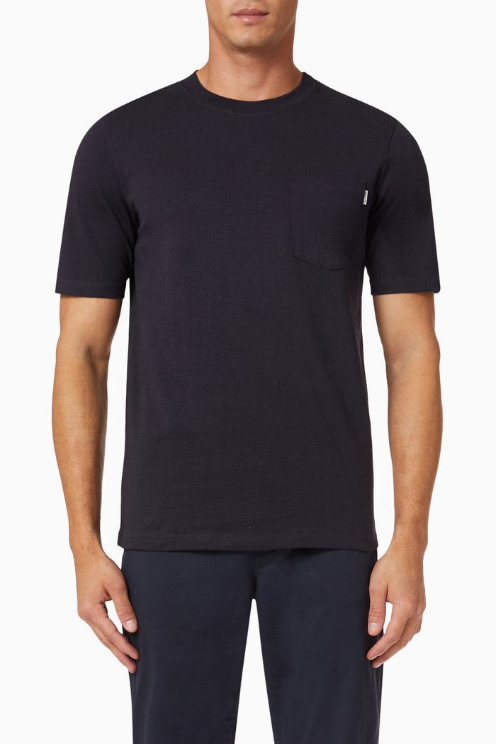 

T-shirt in Cotton Jersey, Blue