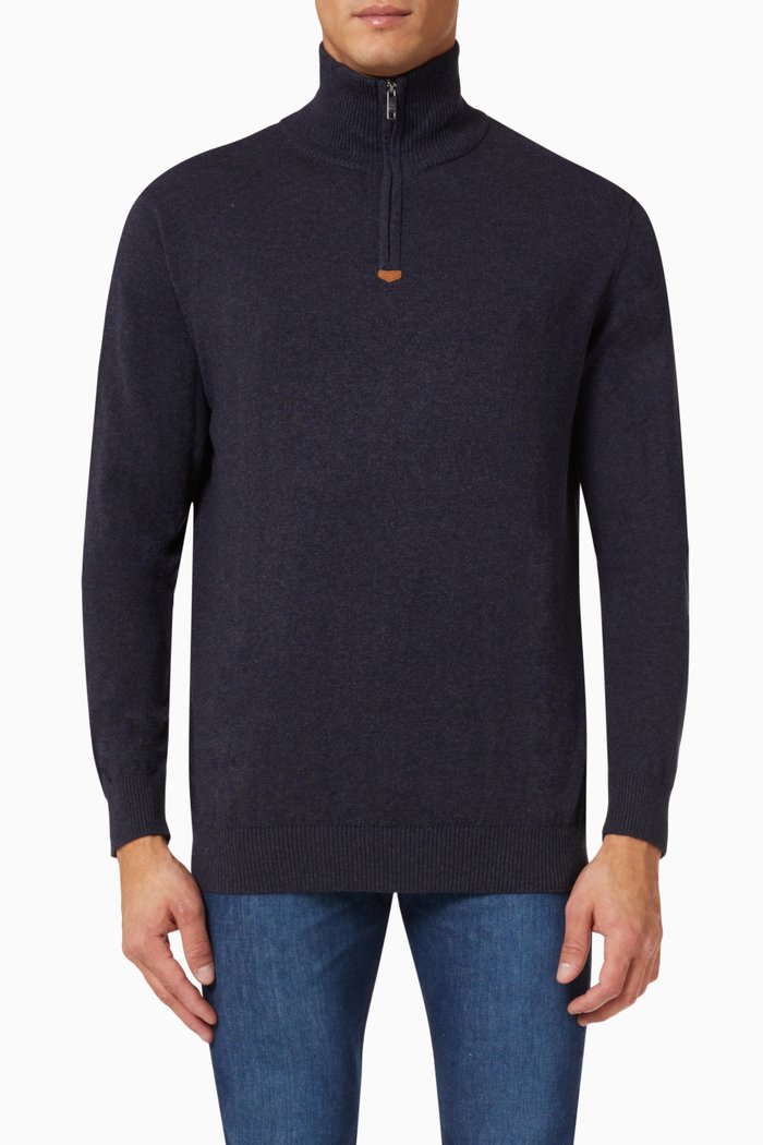 

Pullover in Cashmere Blend, Blue