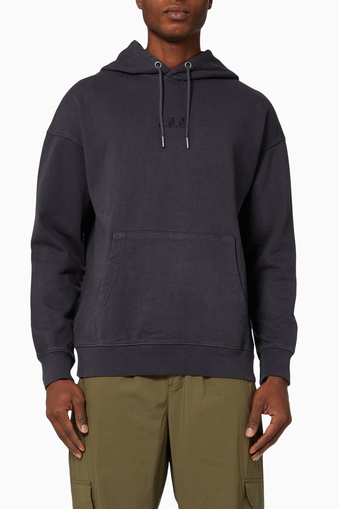

Sweat Hoodie in Organic Cotton, Blue