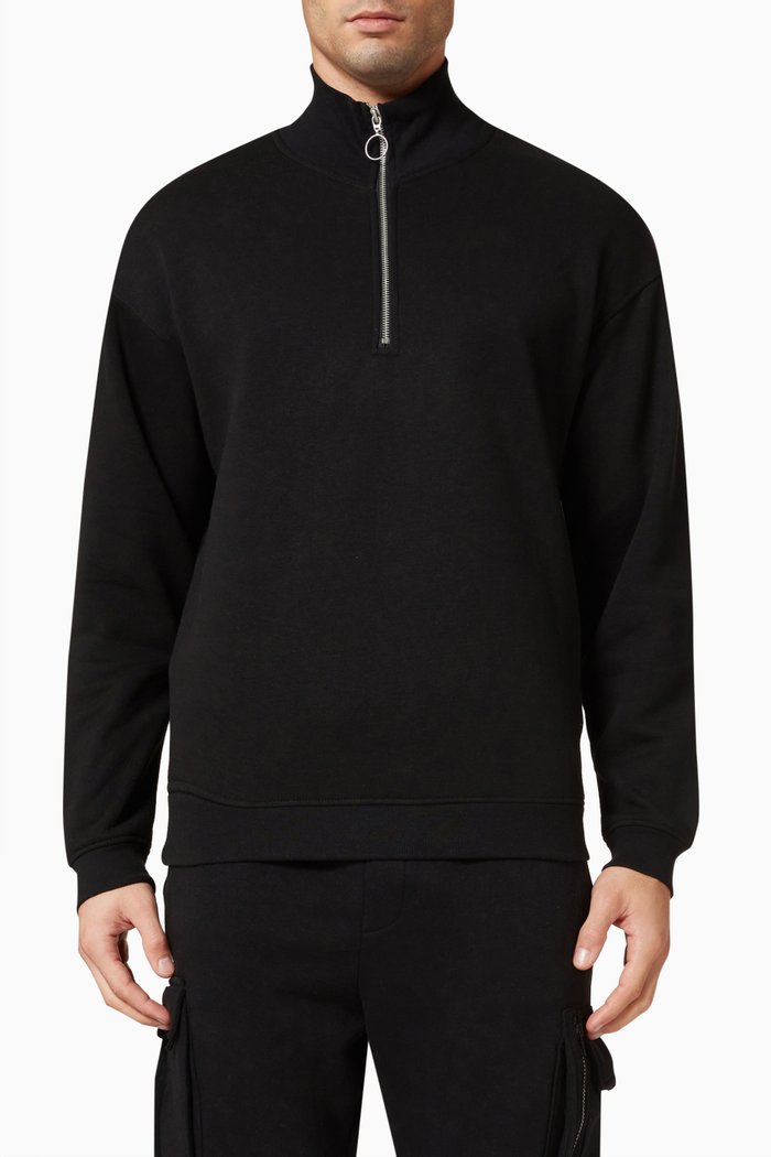 

Brink Half Zip Sweatshirt, Black