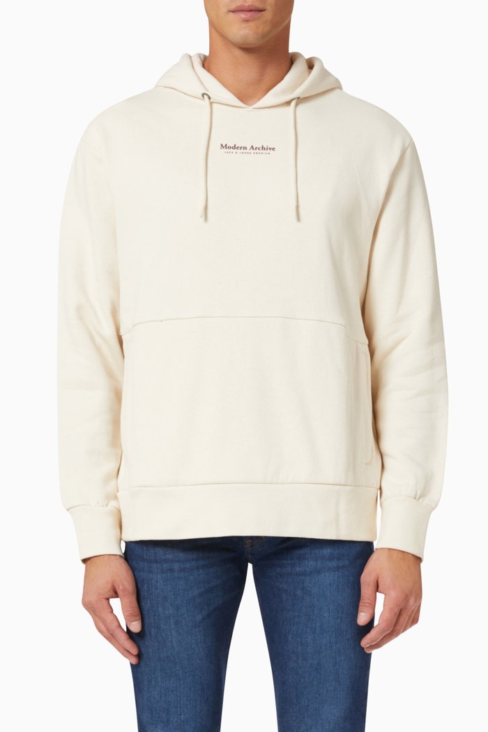 

Weicher Loopback Hoodie in Cotton, Neutral