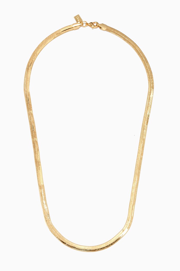 Medusa Chain Necklace in 18kt Gold Plating