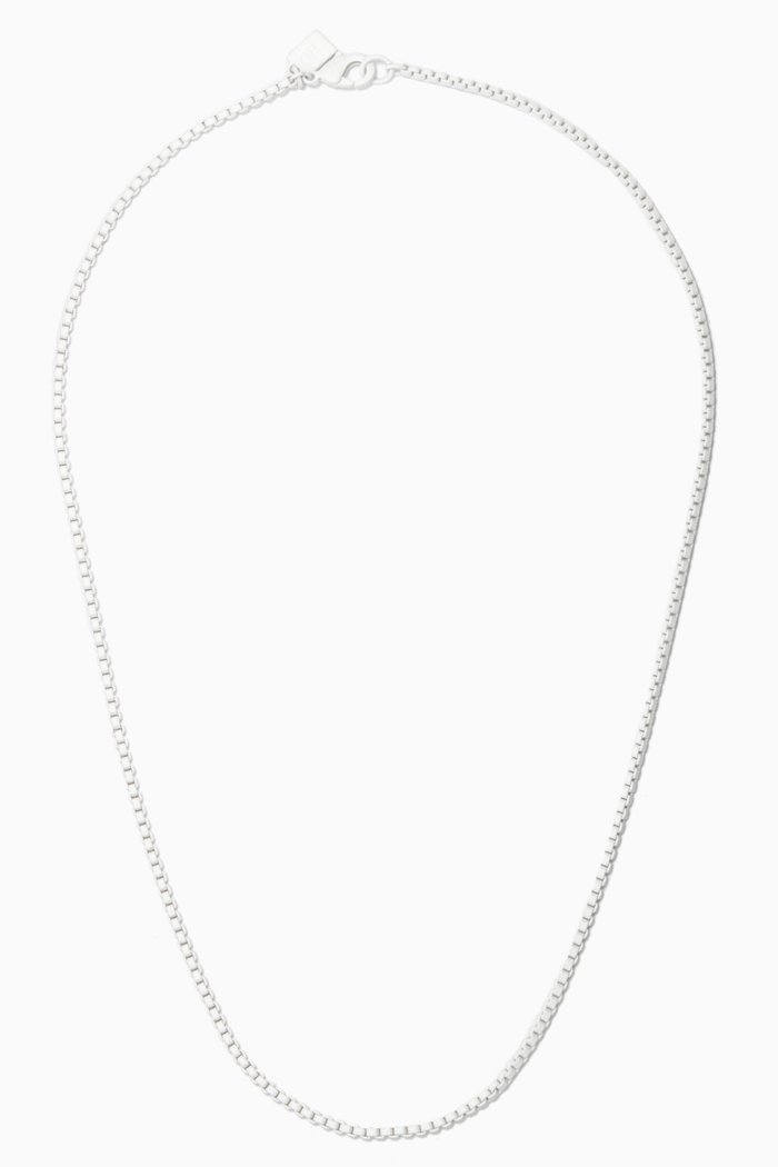 

Plastalina Chain Necklace in Matte Resin, White