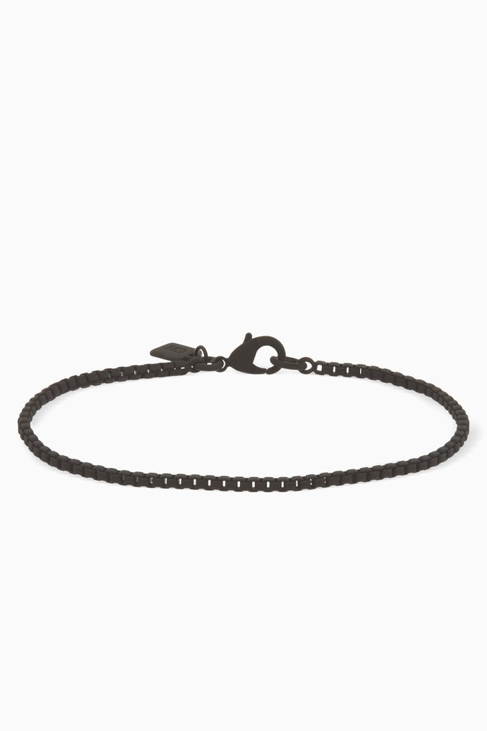 

Plastalina Chain Bracelet in Matte Resin, Black