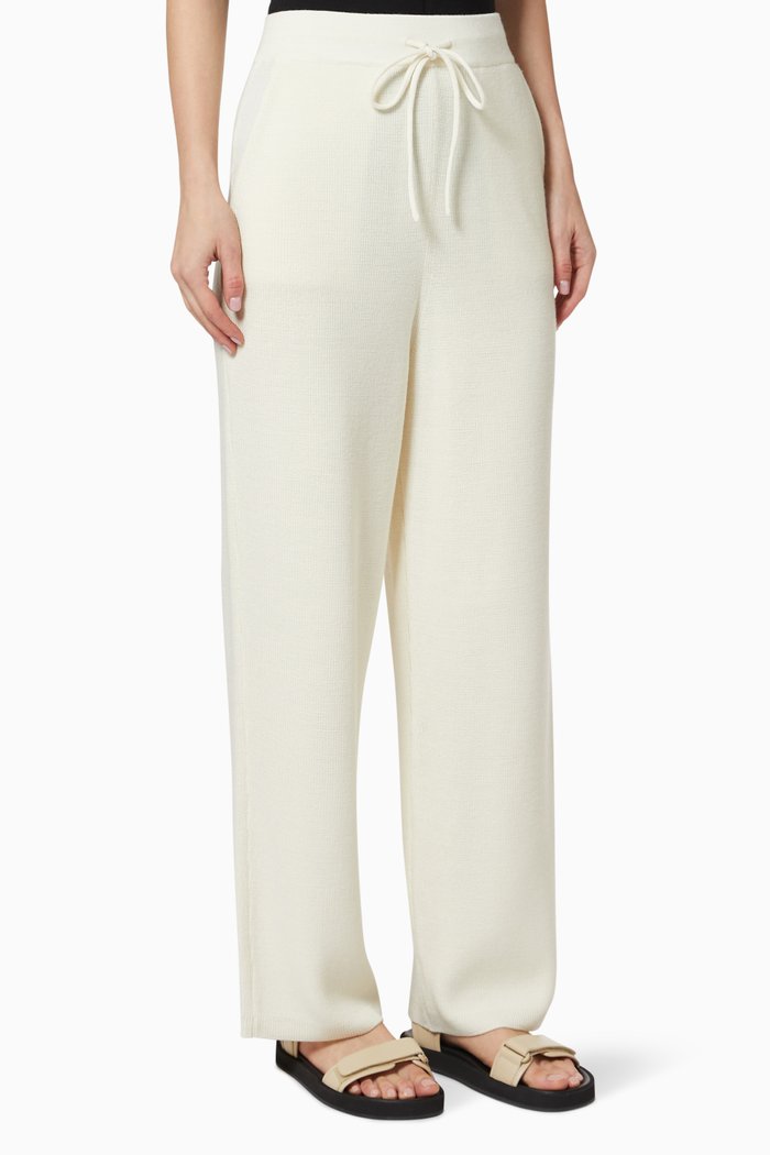 

Basic Pants in Wool Blend Knit, Neutral
