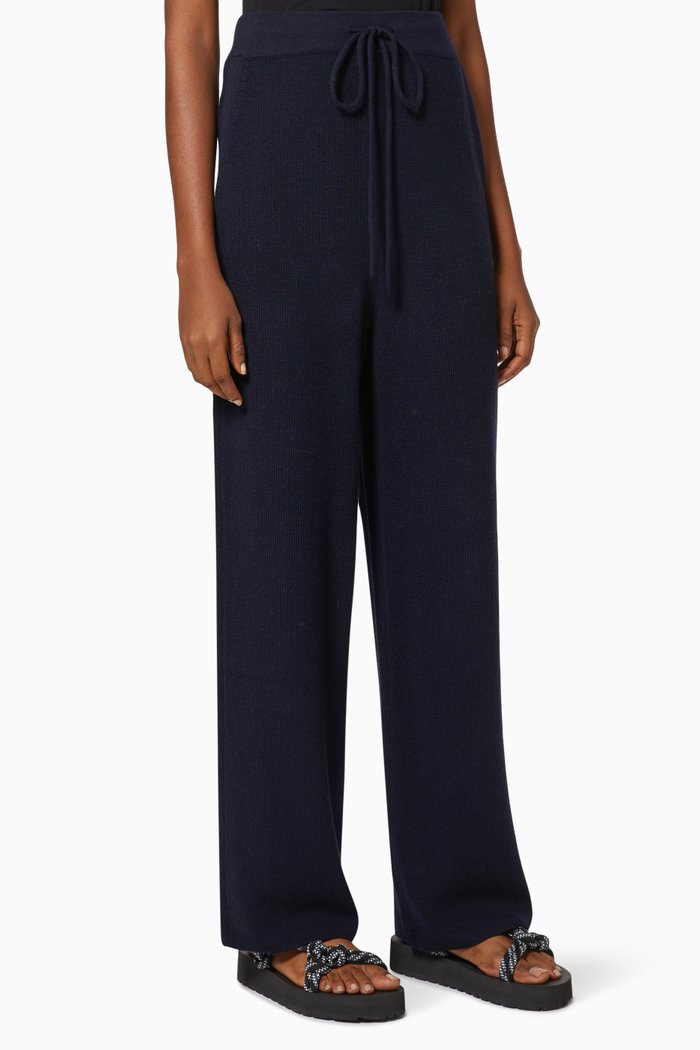 

Basic Pants in Wool Blend Knit, Blue