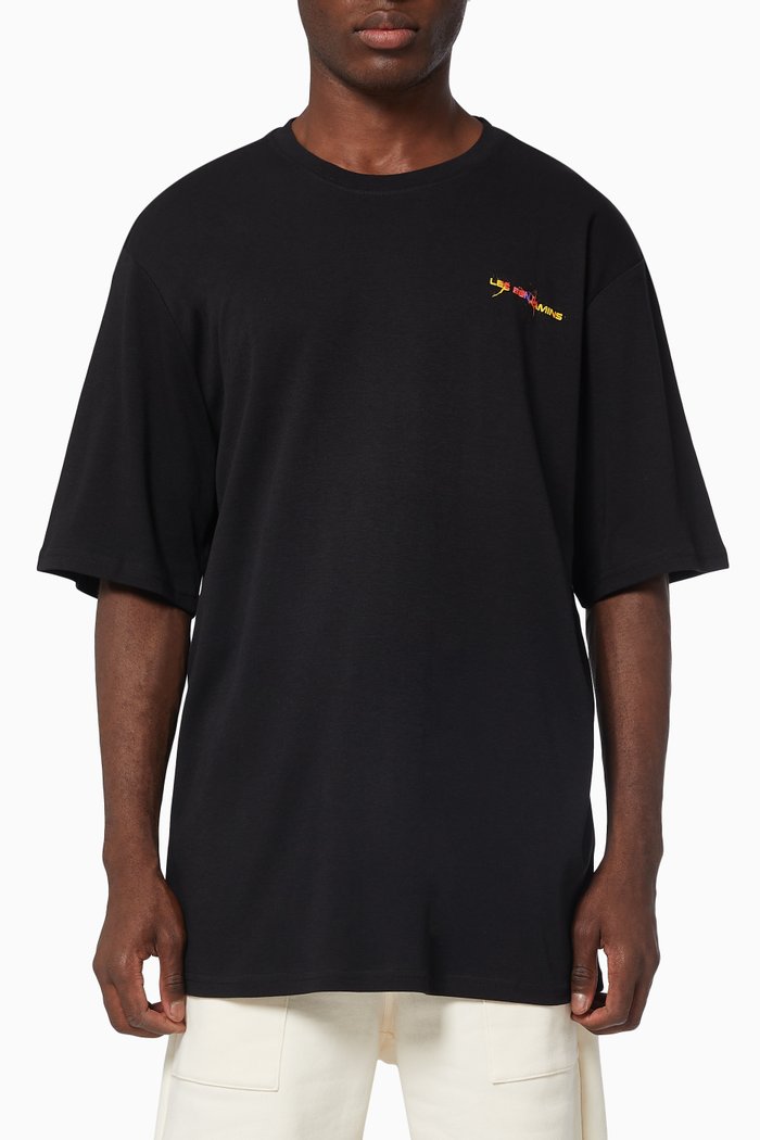 

Short Sleeve Oversized T-shirt 006 in Cotton Jersey, Black