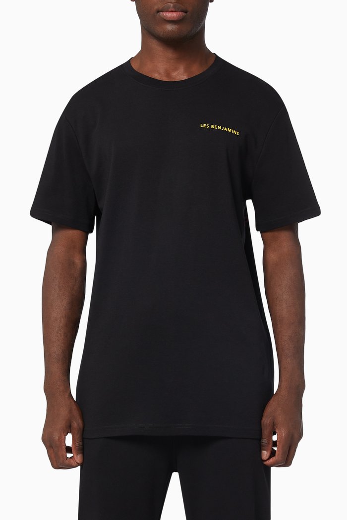 

Short Sleeve T-shirt 006 in Cotton Jersey, Black