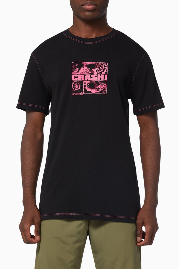 

Short Sleeve T-shirt 013 in Cotton Jersey, Black