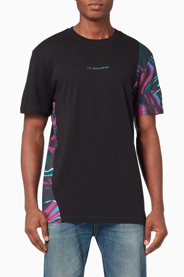 

Short Sleeve T-shirt 017 in Cotton Jersey, Black