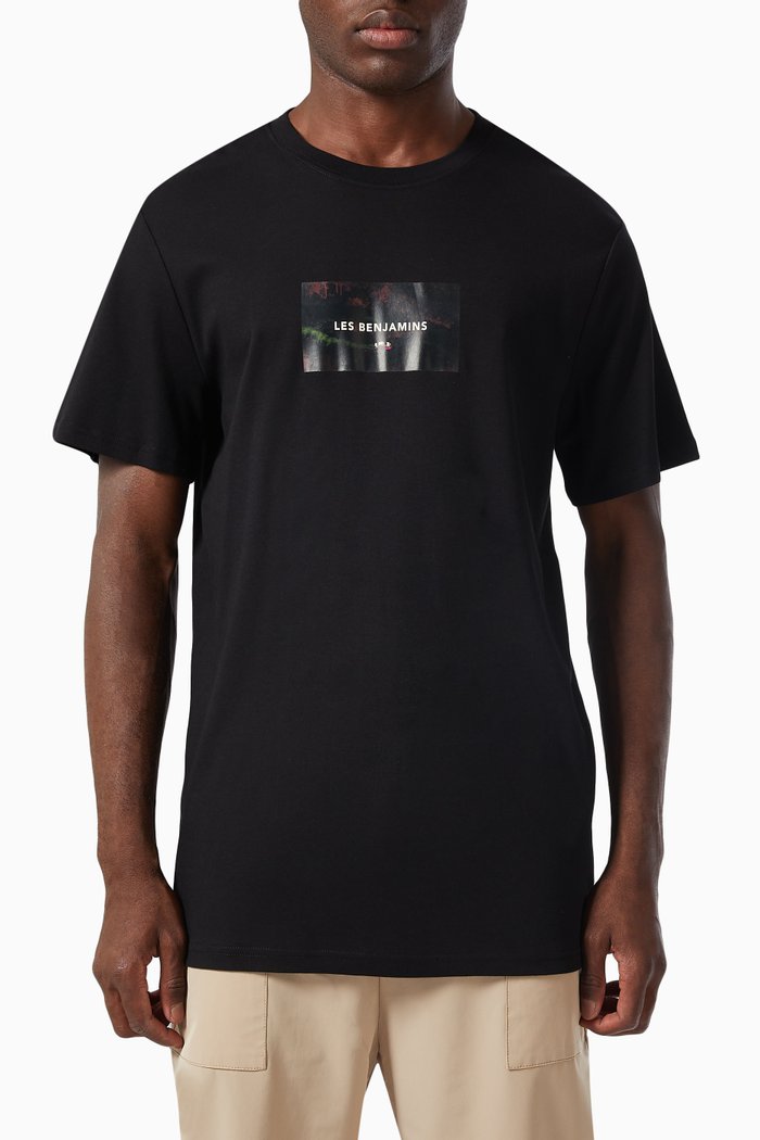 

Short Sleeve T-shirt 022 in Cotton Jersey, Black
