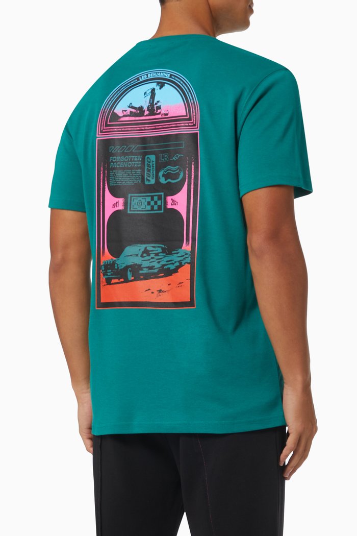 

Short Sleeve T-shirt 019 in Cotton Jersey, Blue