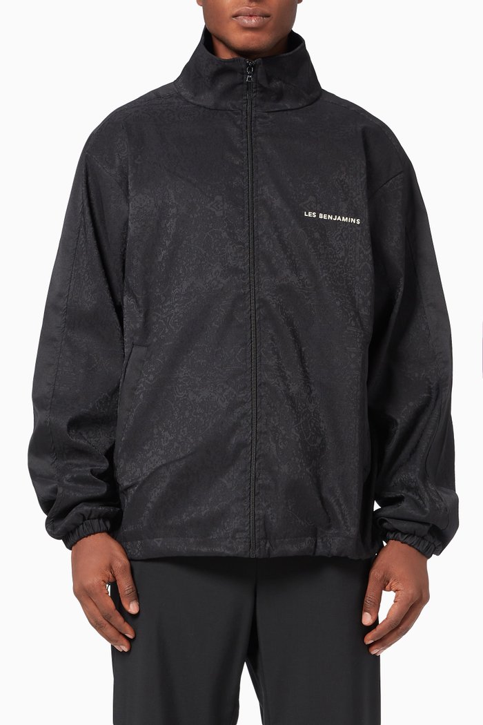 

Tracktop 001 in Jacquard Fabric, Black