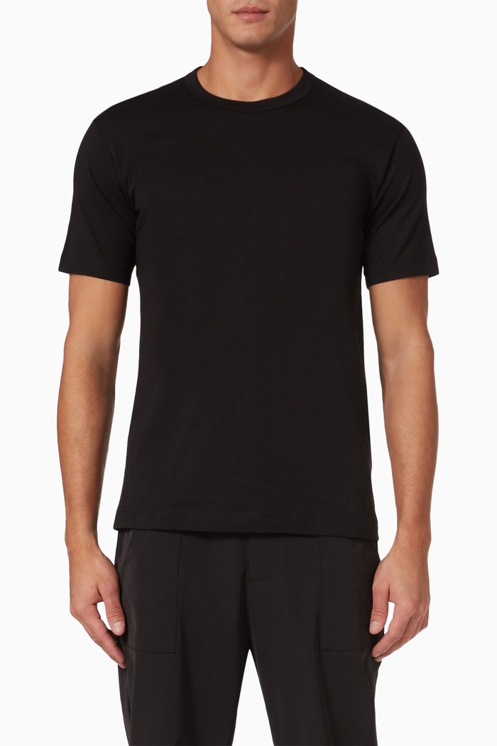

CDG SHIRT Back Logo T-shirt in Cotton Jersey, Black
