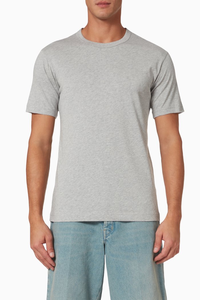 

Back Logo T-shirt in Cotton Jersey, Grey