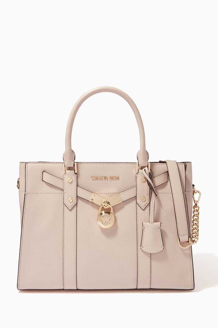 

Large Nouveau Hamilton Satchel in Leather, Pink