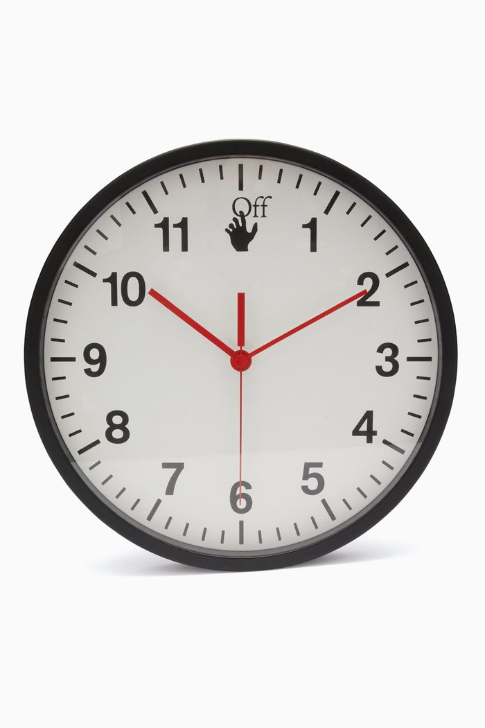 

Logo Wall Clock in Metal, Black