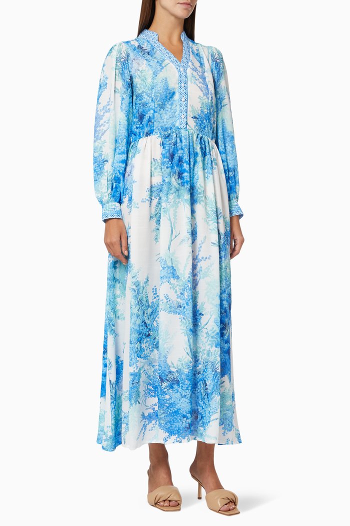 

Malina Floral Dress, Blue