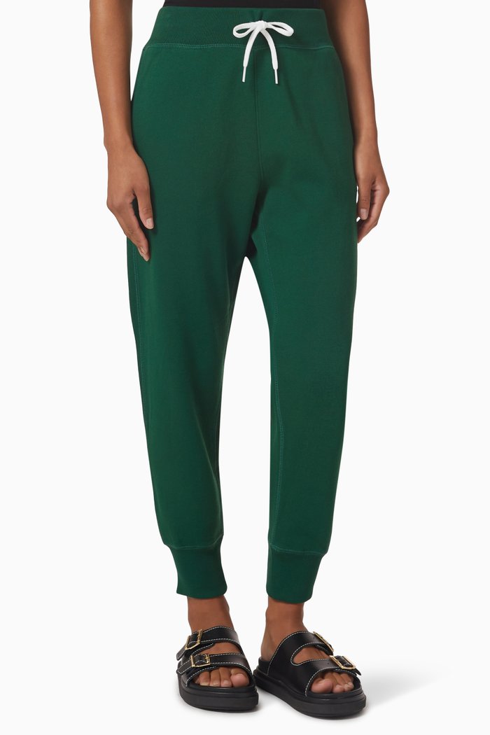 

Relaxed Fit Sweatpants in Cotton Blend Fleece, Green