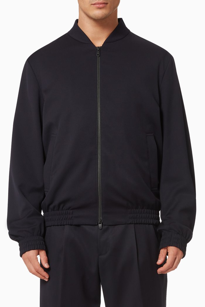 

Techmerino™ Bomber in Wool, Blue