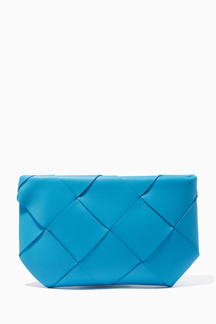 

Pouch in Intreccio Nappa, Blue