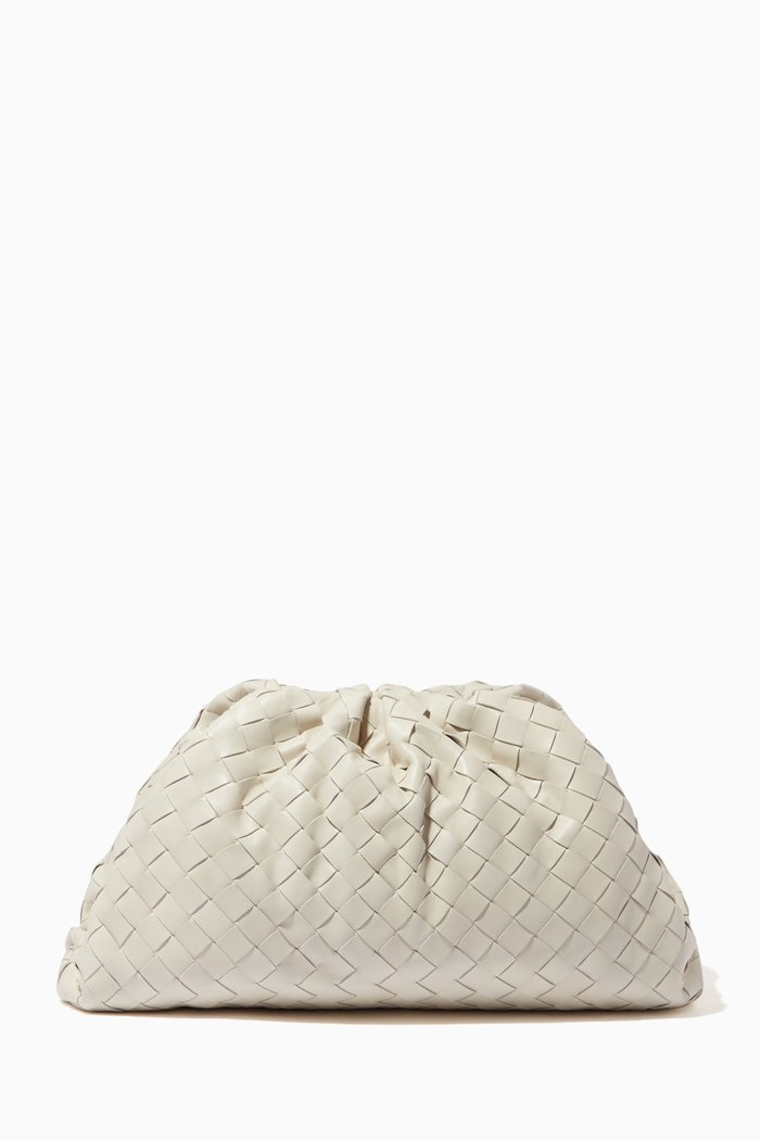 

Pouch in Intrecciato Nappa, White