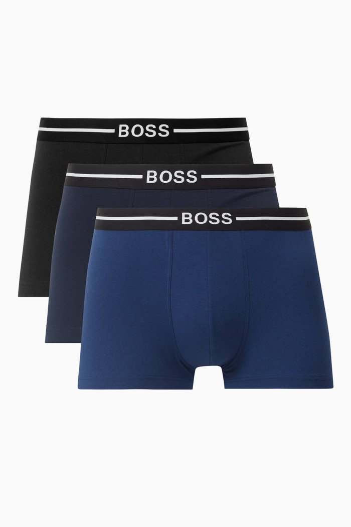 

Logo Trunks in Jersey, Set of 3, Multicolour