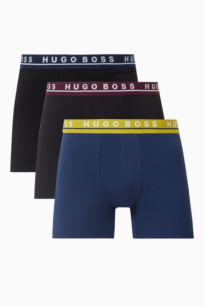 

Logo Boxer Briefs in Jersey, Set of 3, Multicolour