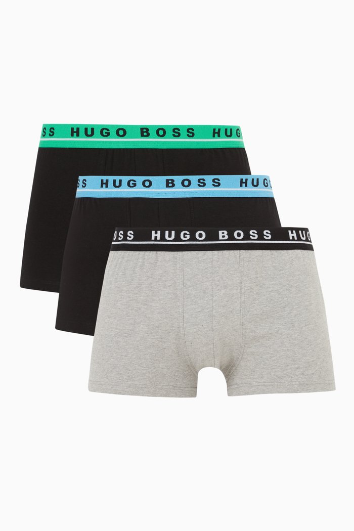 

Logo Trunks in Jersey, Set of 3, Black