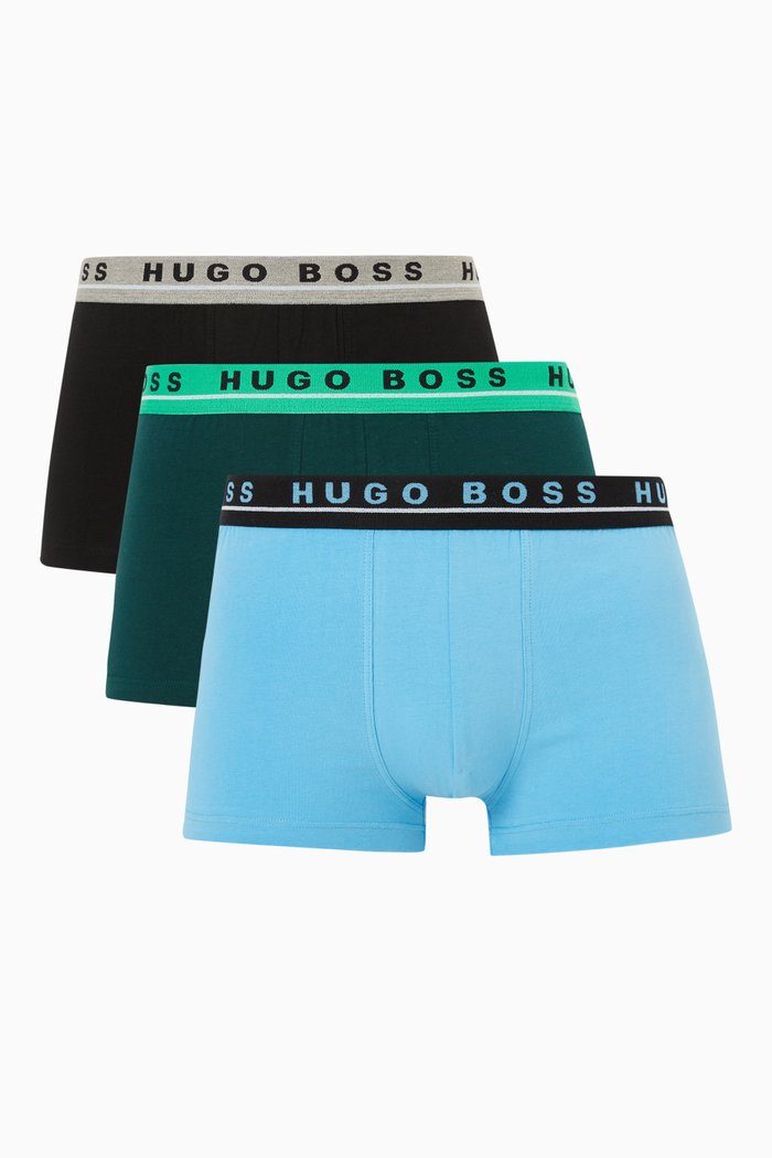 

Logo Trunks in Jersey, Set of 3, Blue