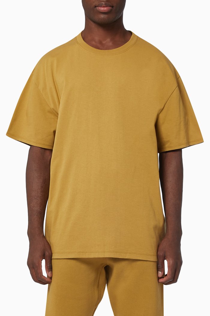 

Short Sleeve T-shirt in Cotton, Brown