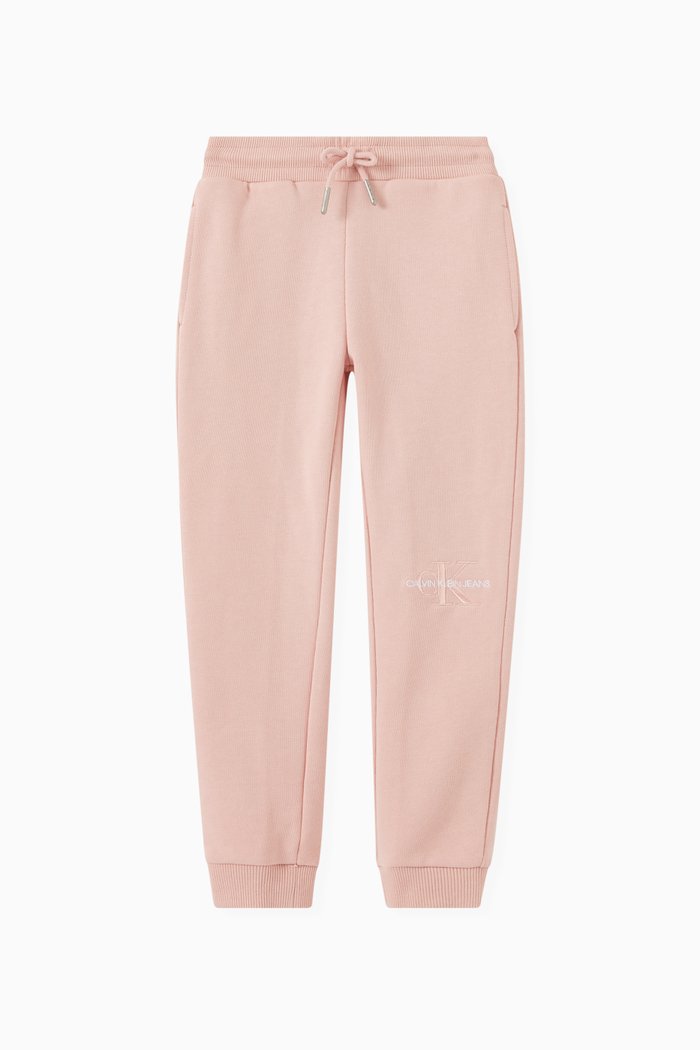 

Slim Jogger Pants in Organic Cotton Terry, Pink