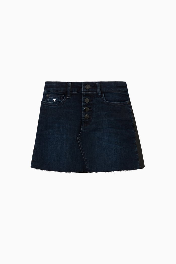 Mini Skirt in Denim, Blue