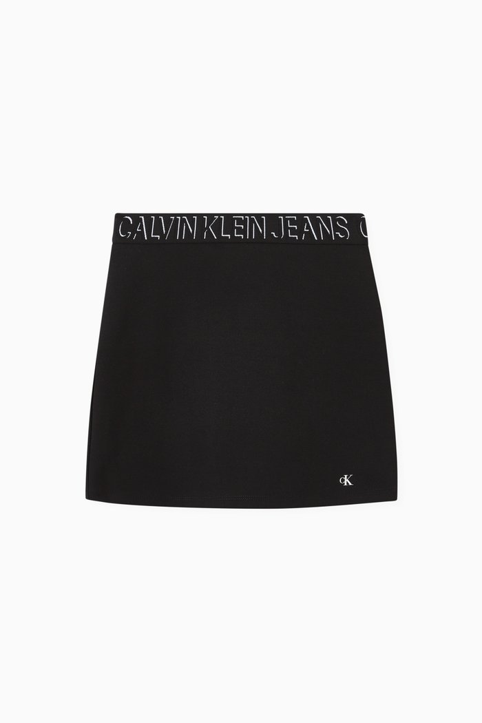 

Mini Skirt in Recycled Milano Jersey, Black