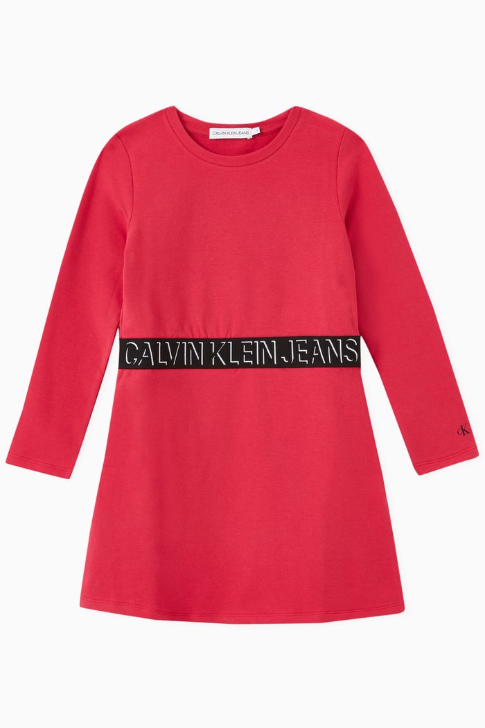 

Skater Dress in Organic Stretch Jersey, Pink