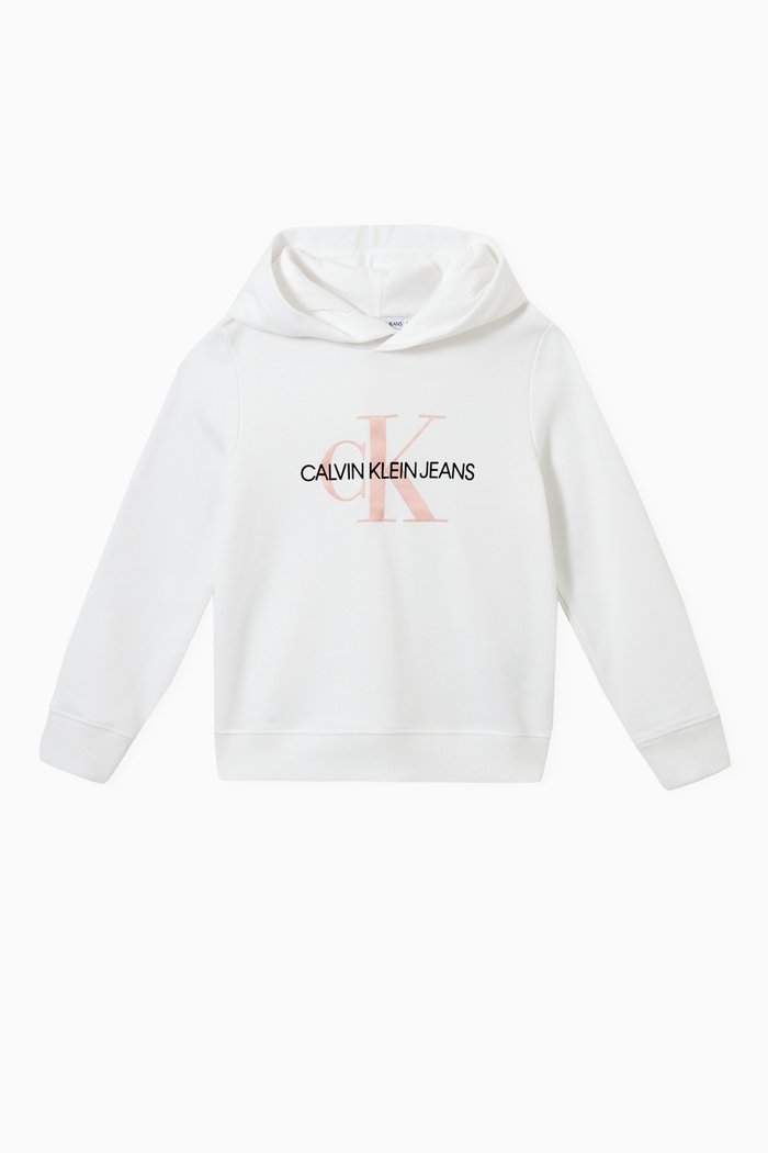 

Logo Hoodie in Organic Terry, White