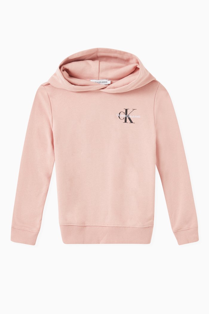 

Logo Hoodie in Organic Terry, Pink