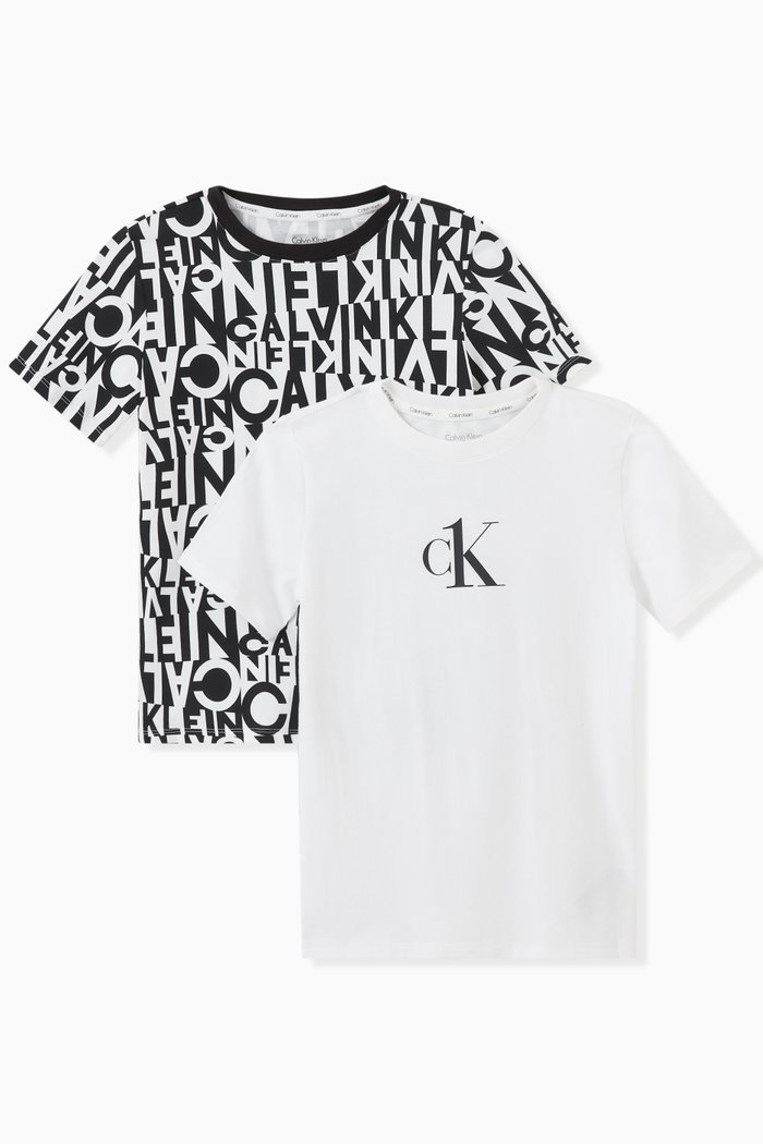 

Logo T-shirt in Organic Cotton, Set of 2, Multicolour