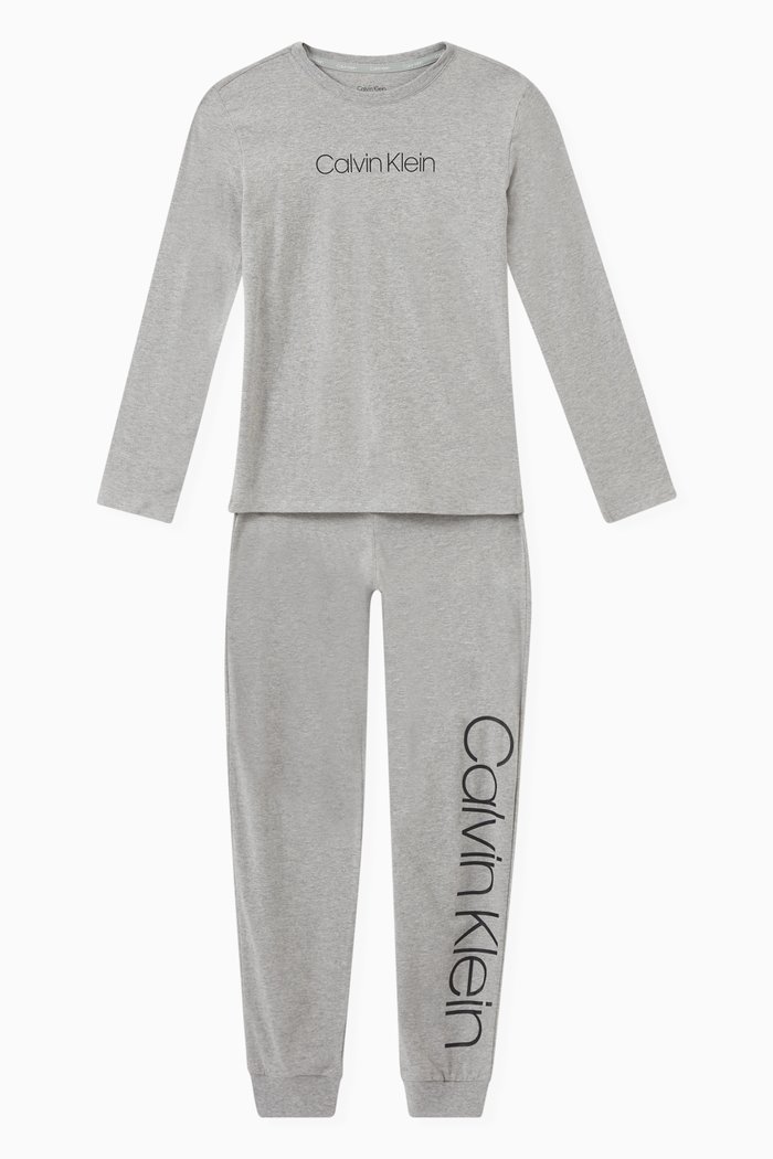 

Modern Cotton Pyjama Set in Organic Cotton, Grey