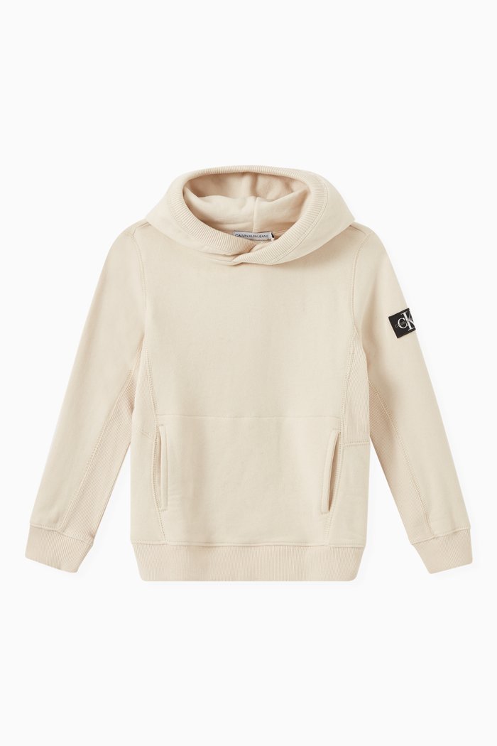 

Badge Hoodie in Organic Cotton, Neutral