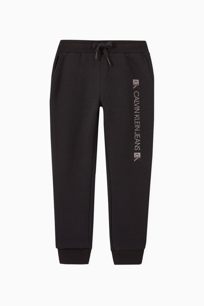

Logo Jogger Pants in Organic Terry, Black