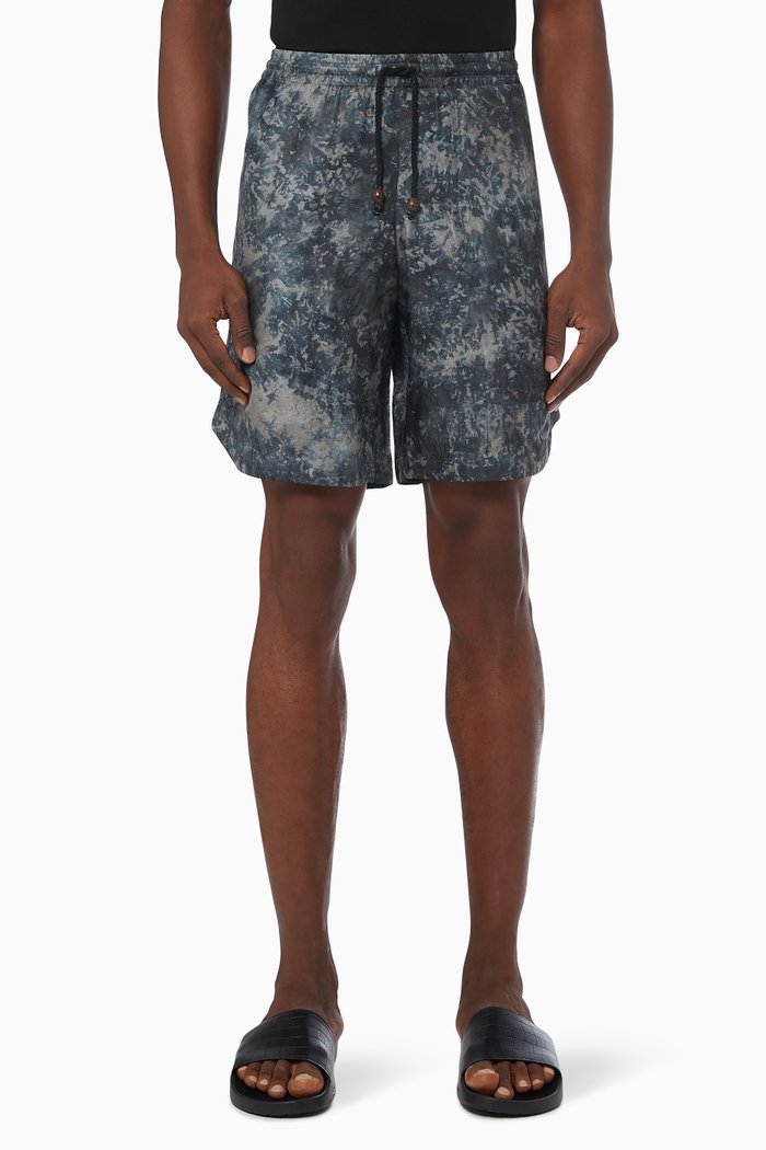 

Hiri Shorts in Silk Crêpe, Black